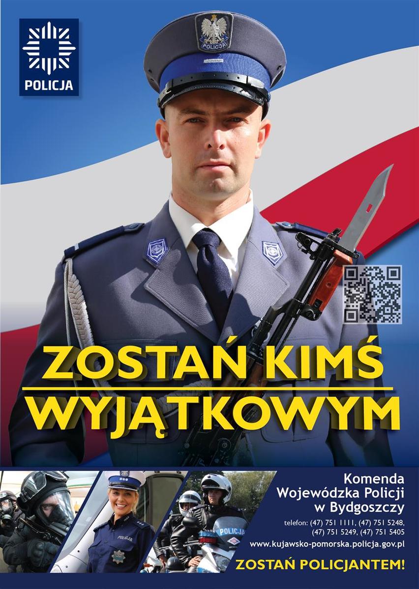 Plakat - Komenda Wojewódzka Policki w Bydgoszczy