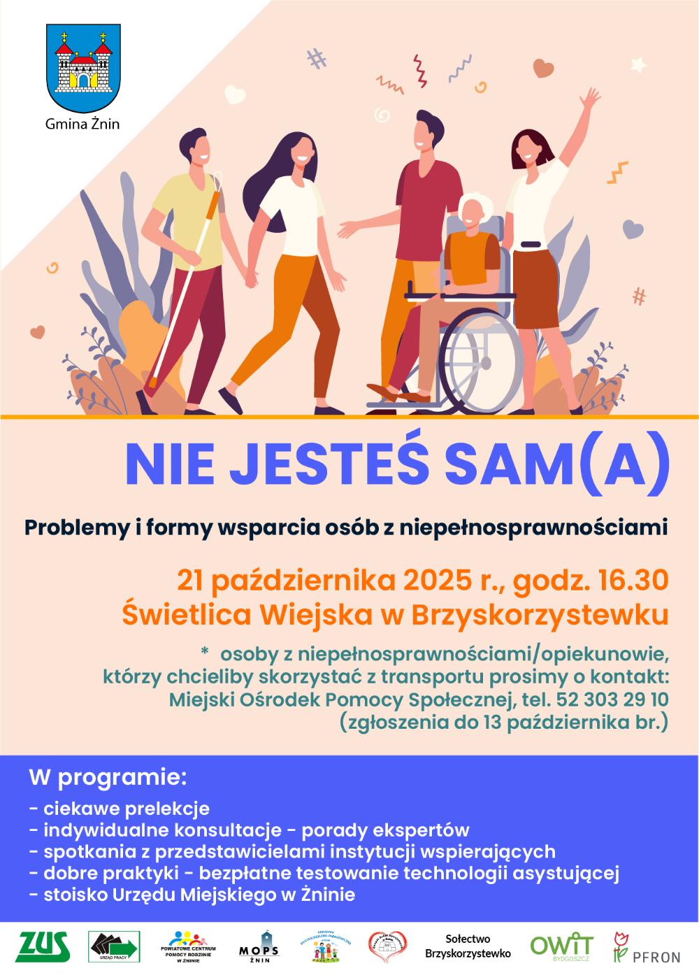 Plakat nie jesteś sam(a)